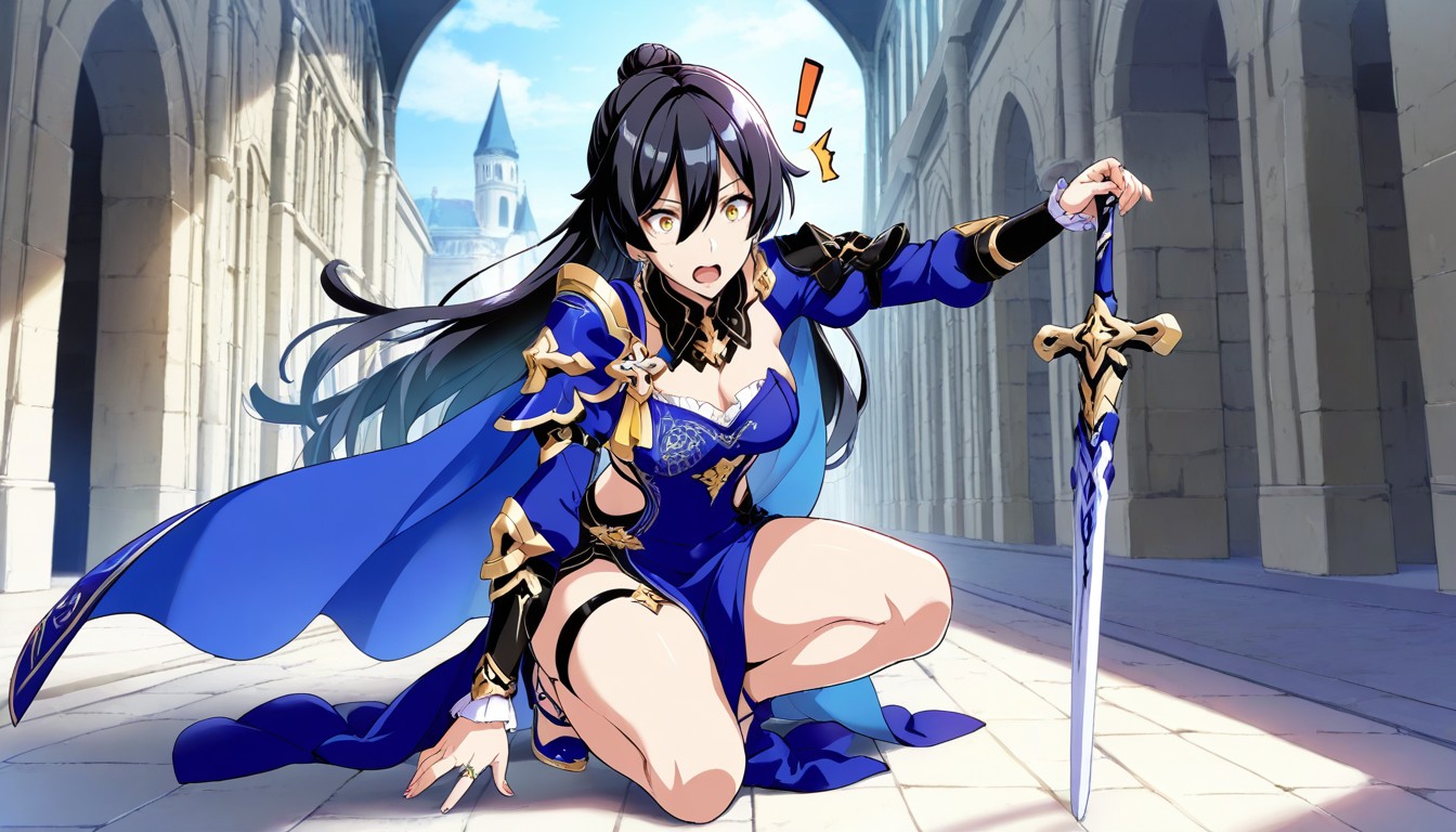 Yellow Eyes, Exclamation Mark, 18+ Hentai AI Porn