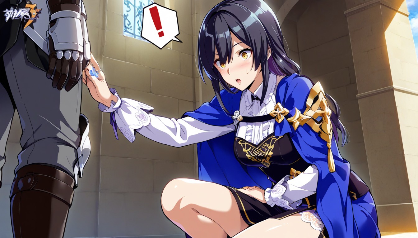 Front Of Man, Honkai Impact, Yellow Eyes Hentai AI Porn