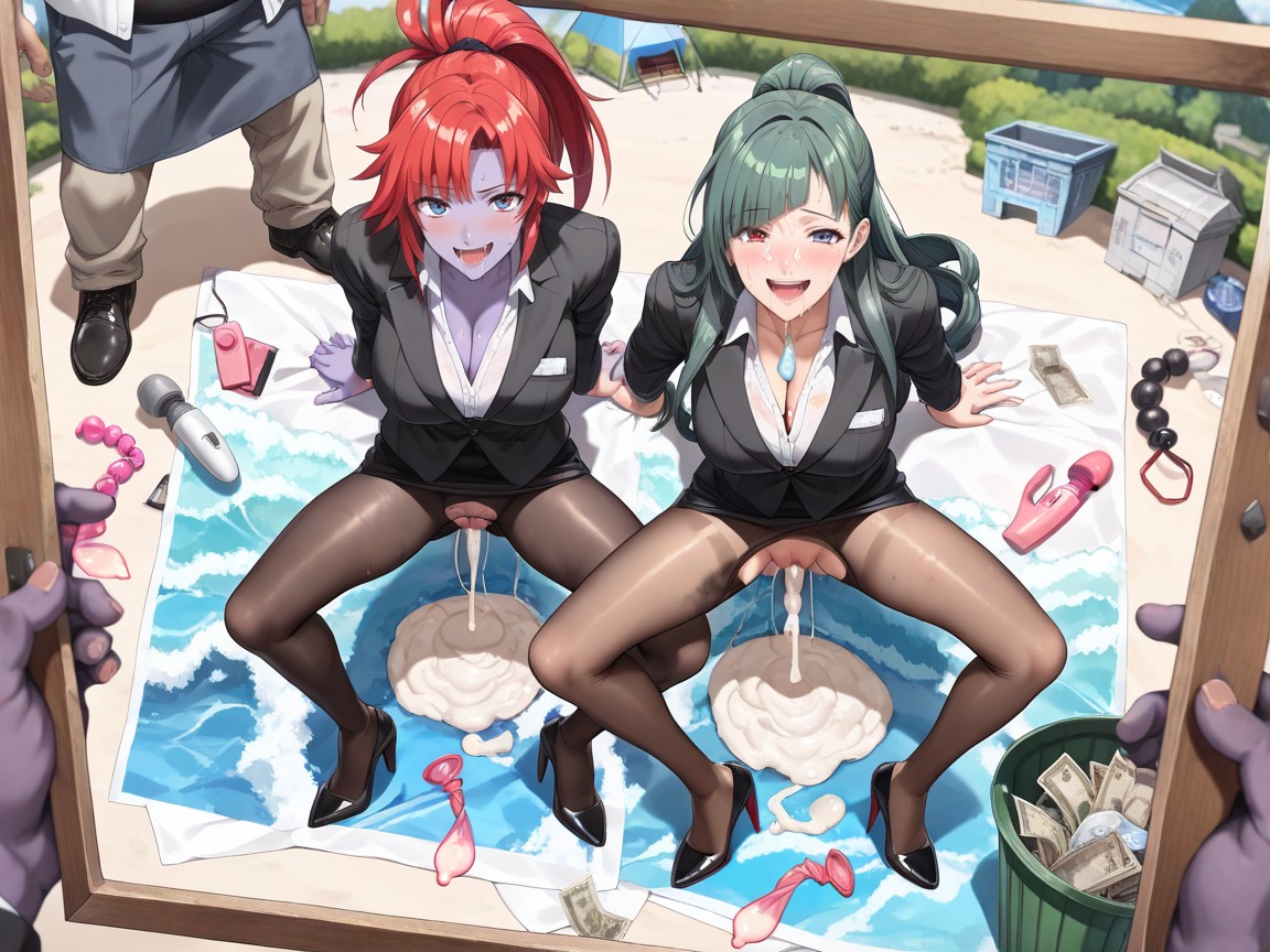 Dripping Saliva, Saliva Trail, Used Condom Hentai AI Porn