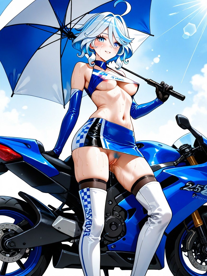 Up Skirt, Low Angle, Uncensored Hentai AI Porn