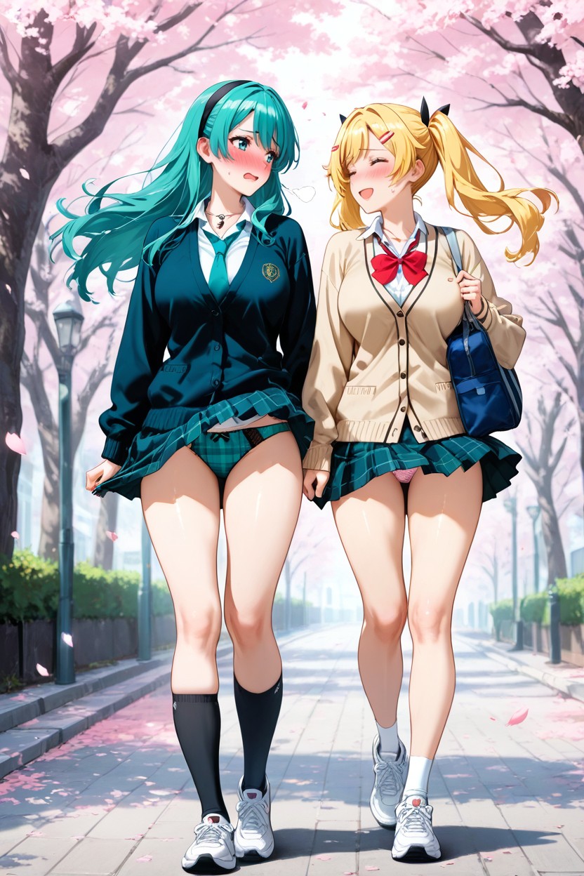 Chatting Face To Face, Key Chain, Socks Hentai AI Porn