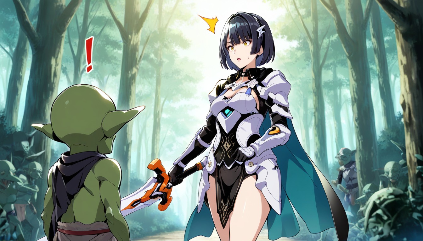 Black Cloth, Armor, Takeda Hiromitsu Art Style Hentai AI Porn