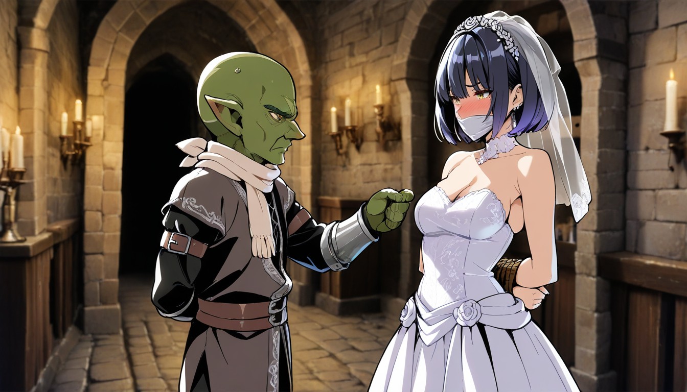Arms Behind Back, Front View, One Against One Hentai AI Porn