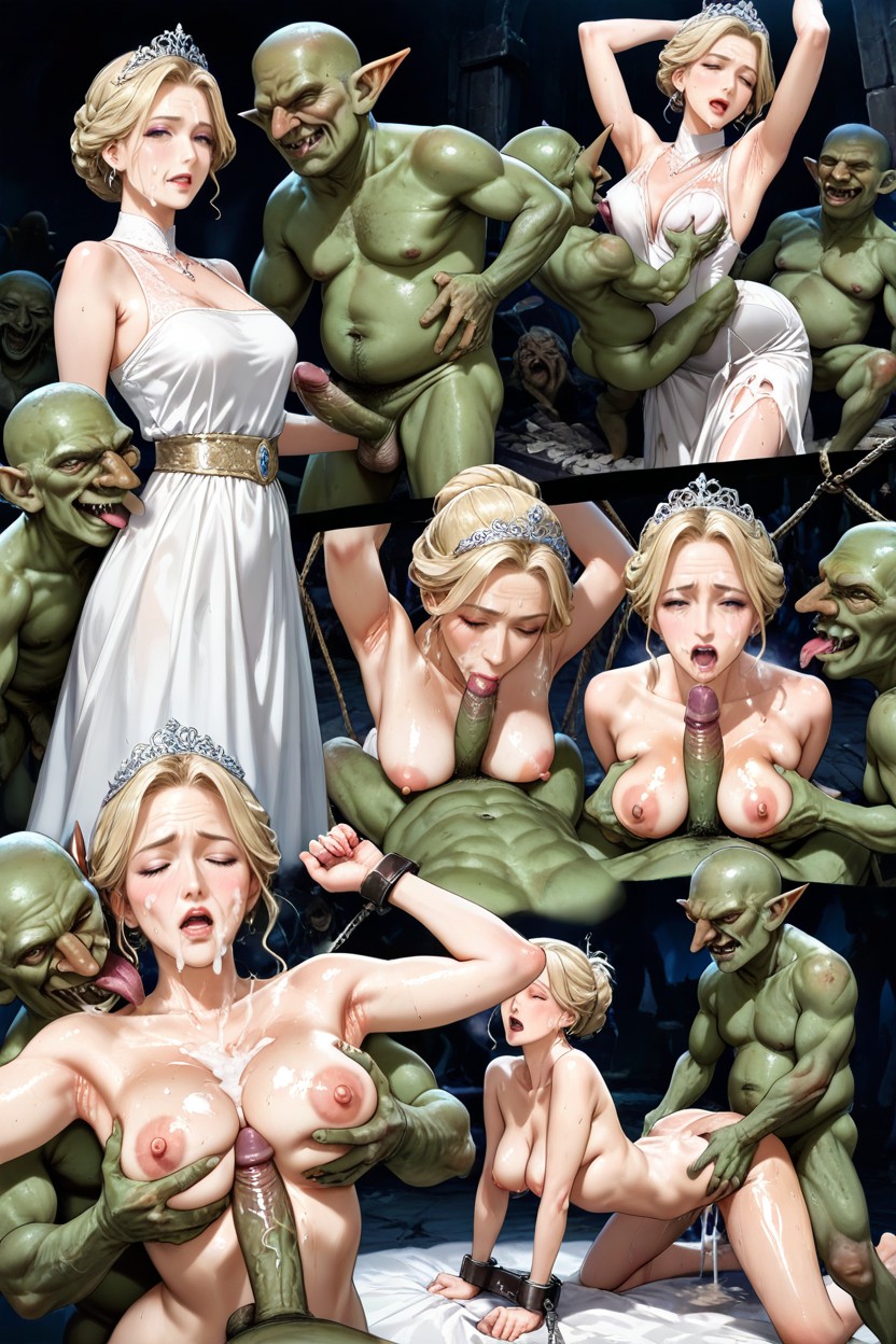 Goblin Licking Sweat, Full Body Shot, Goblin Licking Armpit Hentai AI Porn
