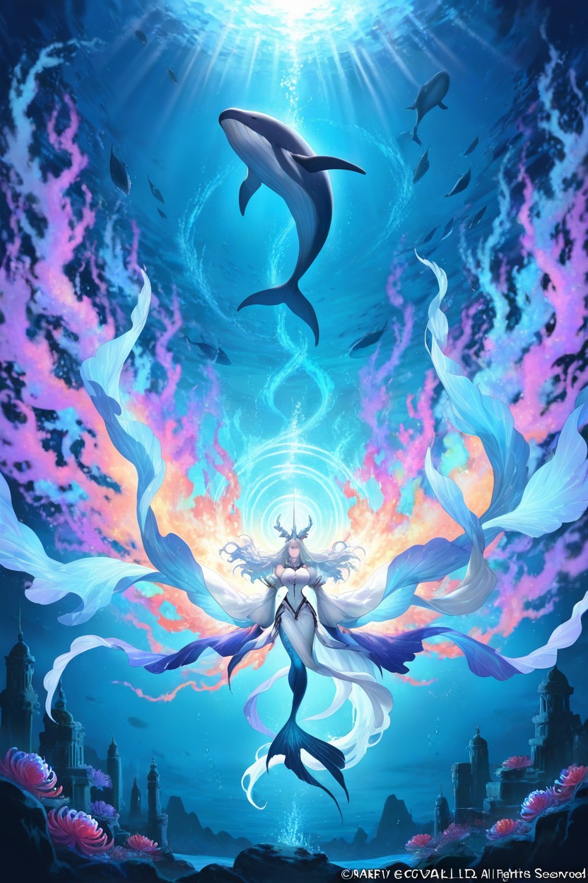 Side View, Epic Fantasy Scene Beautiful With Medium Flowing Blackhair, Pearl Towers Hentai AI Porn