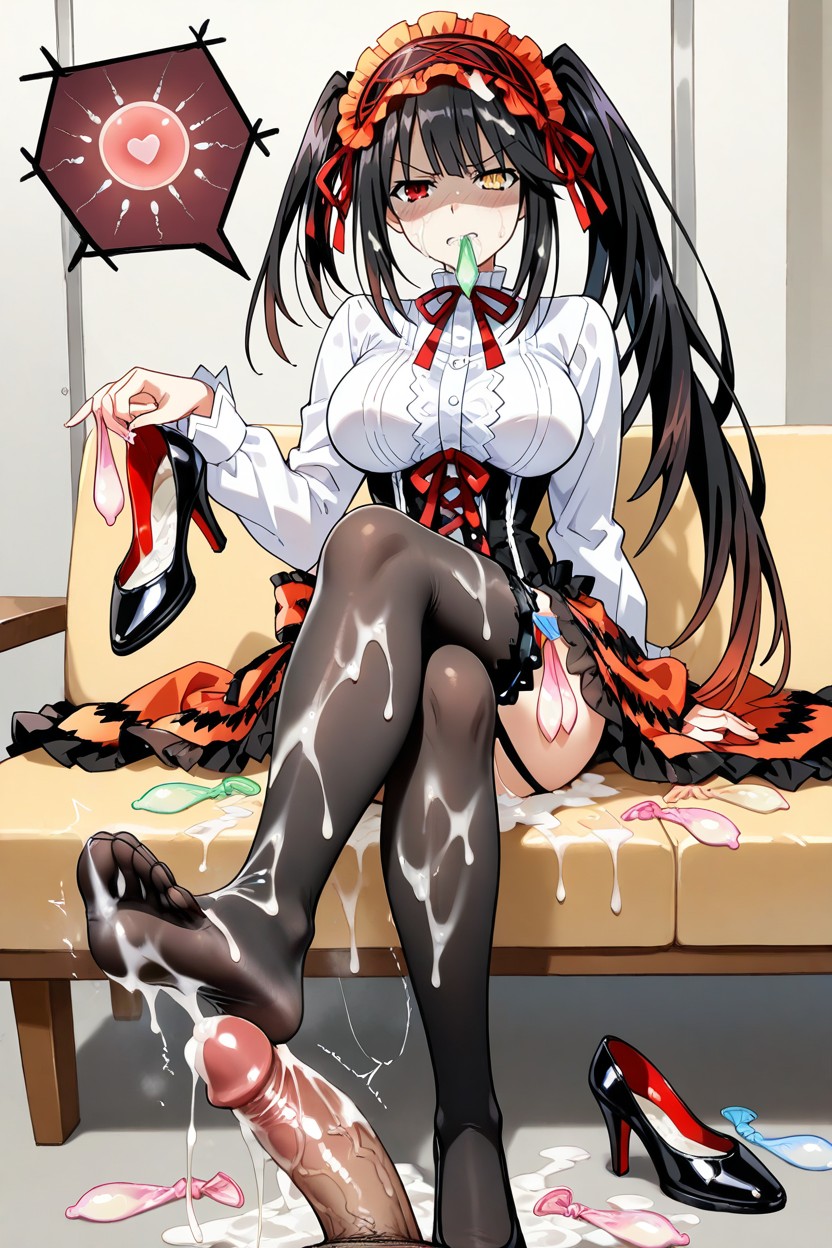 Cum On Face, Sperm Covered Feet, Footjob Hentai IA