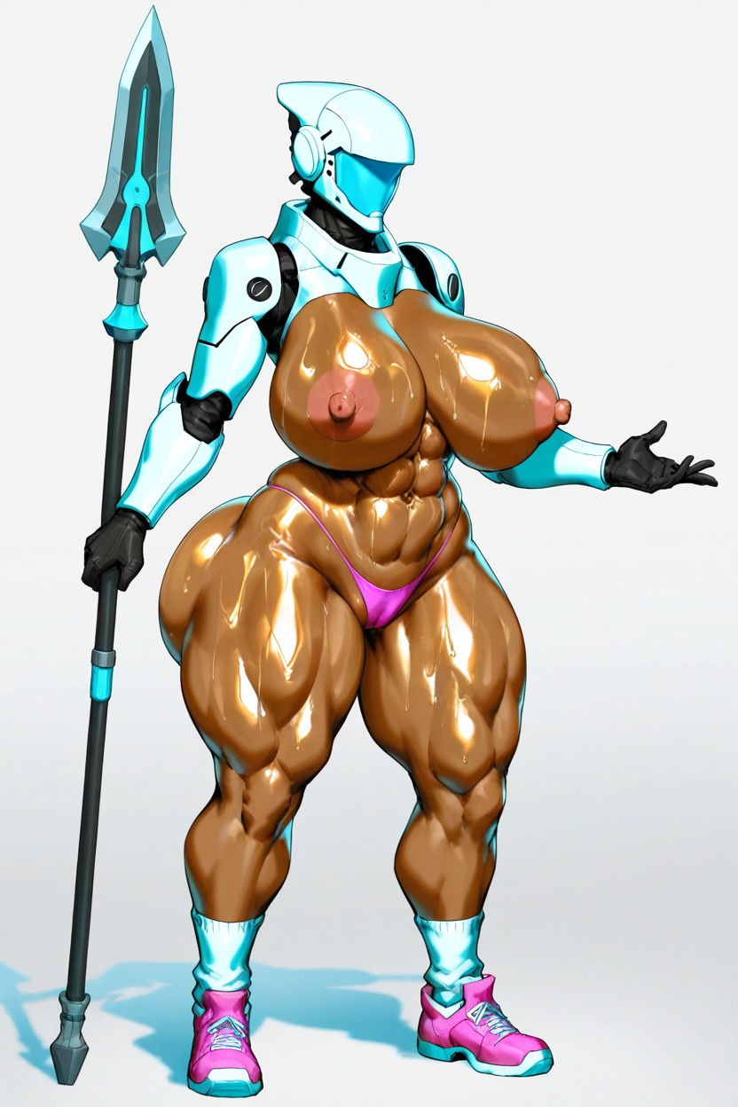 Open Nipples, Thick Thighs, Brown Skin Hentai AI Porn