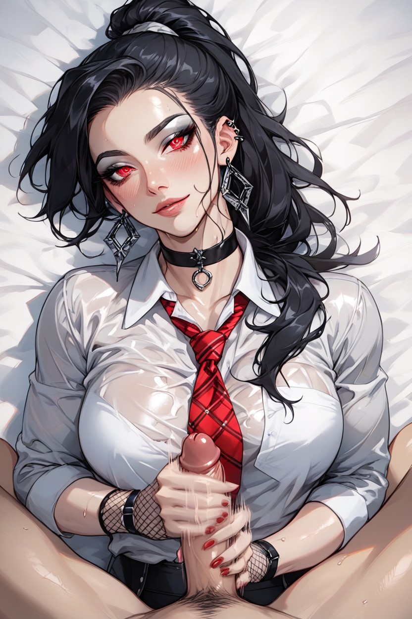 Oiled, Garter Belt, Goth Hentai AI Porn
