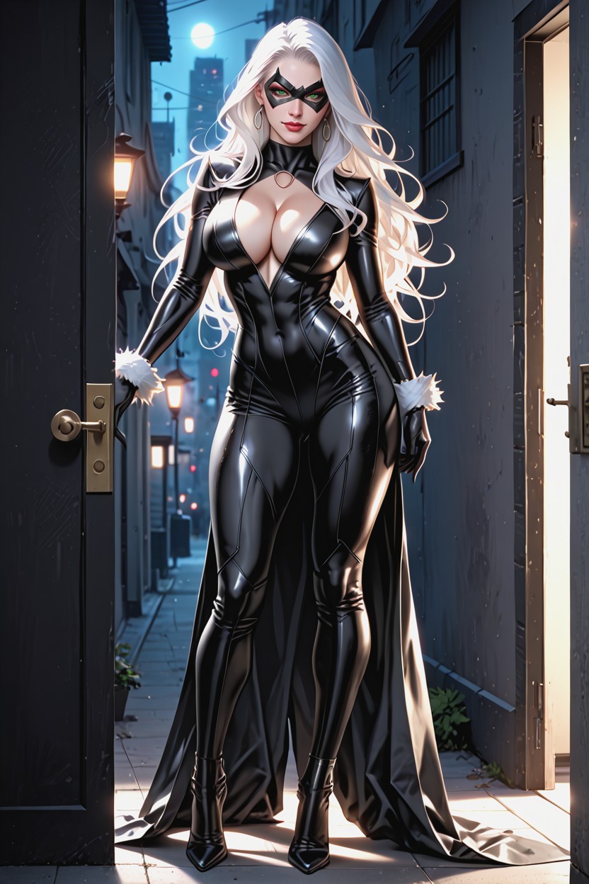 Surprised, Curvy Silhouette, Detailed Body Hentai AI Porn