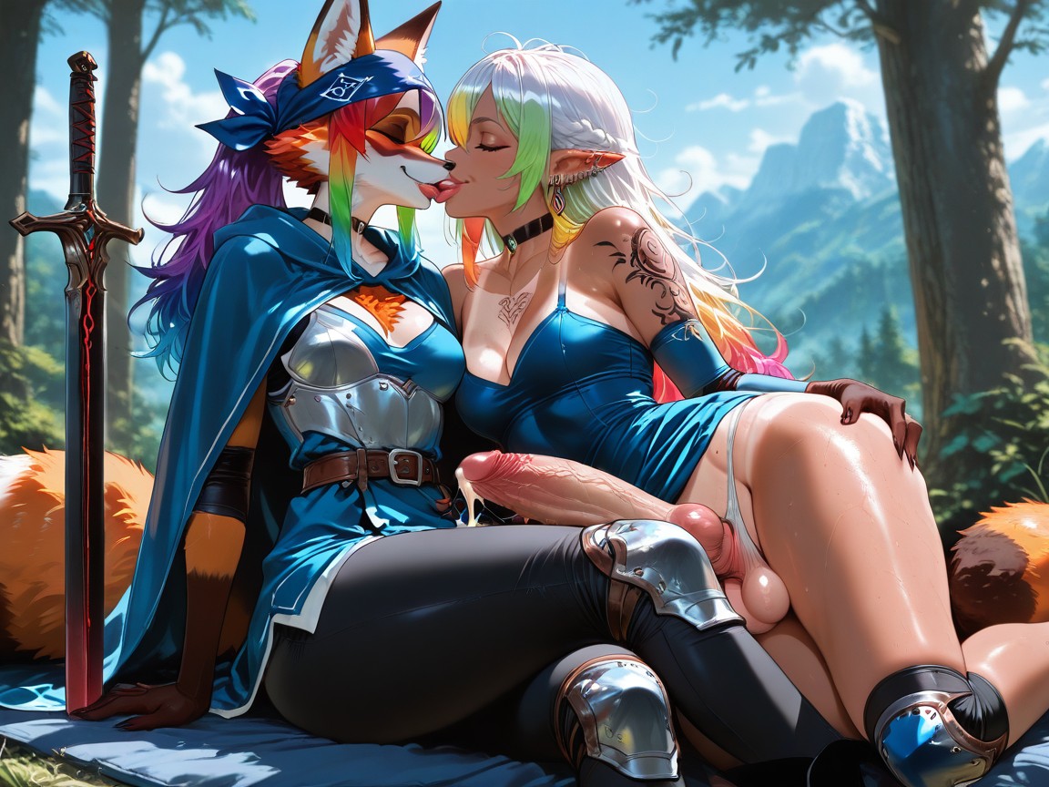 Black Pussy, Choker, Fantasy Dress Hentai AI Porn
