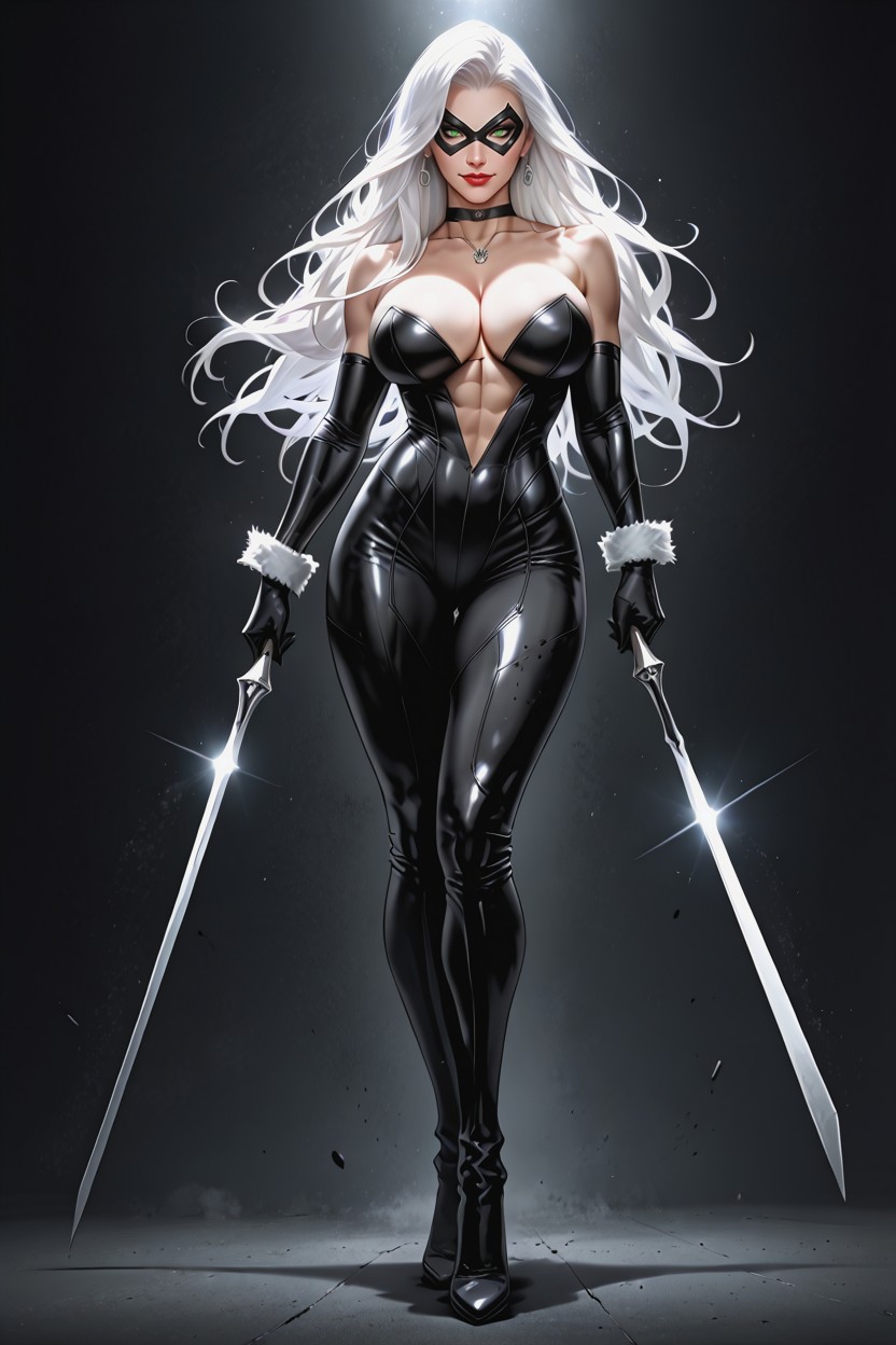 Natural Lighting, Detailed Hair, Black Domino Mask Hentai AI Porn