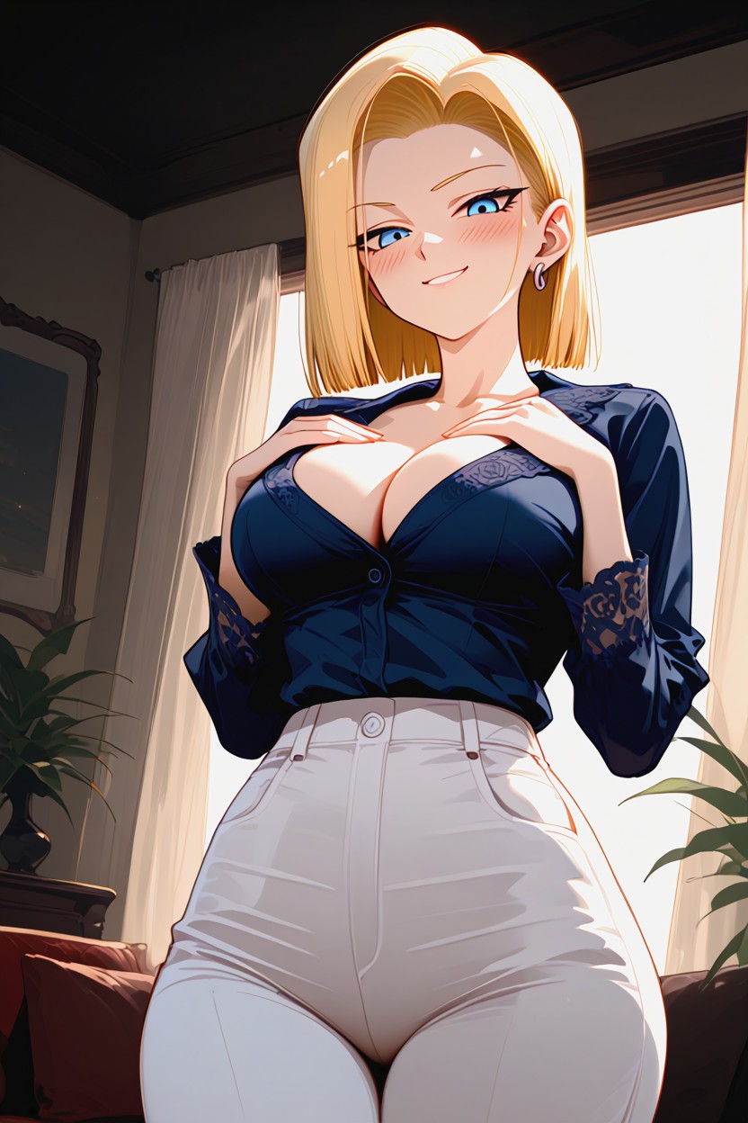 A Front View, Clean Lines, Long Sleeves Hentai AI Porn