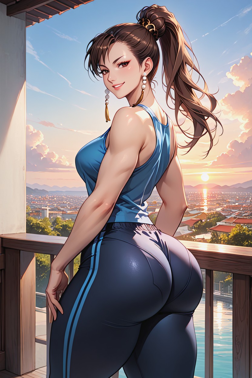 Huge Thighs, Pretty Face, Maximum Definition Hentai AI Porn