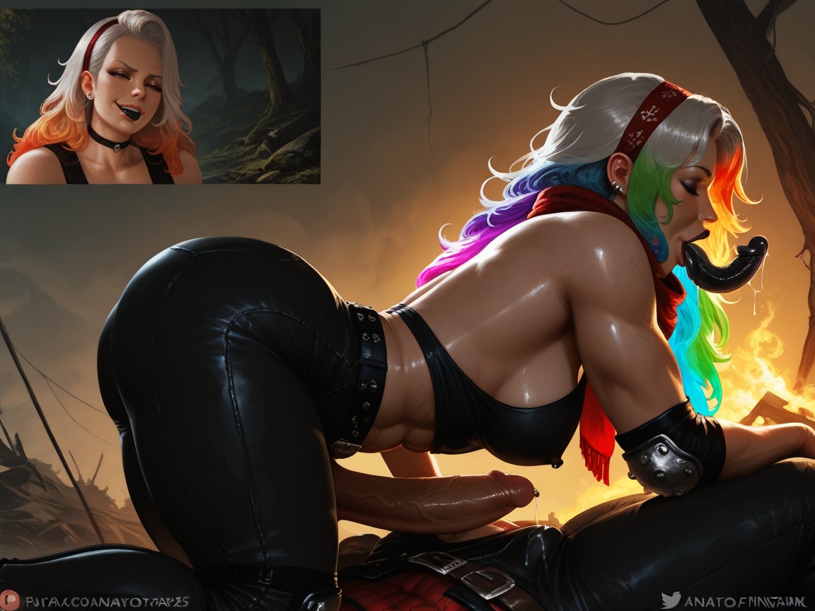 Smug, Handjob, Messy Hair Hentai AI Porn