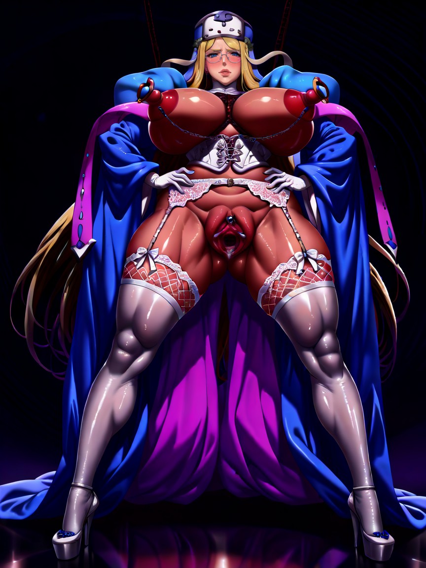 Standing, Massive Heavy Breasts, Huge Erect Clitoris Hentai AI Porn