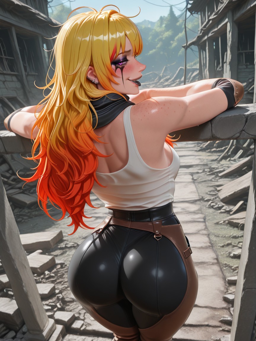 Chaps, Messy, Heavy Eye Makeup Hentai AI Porn