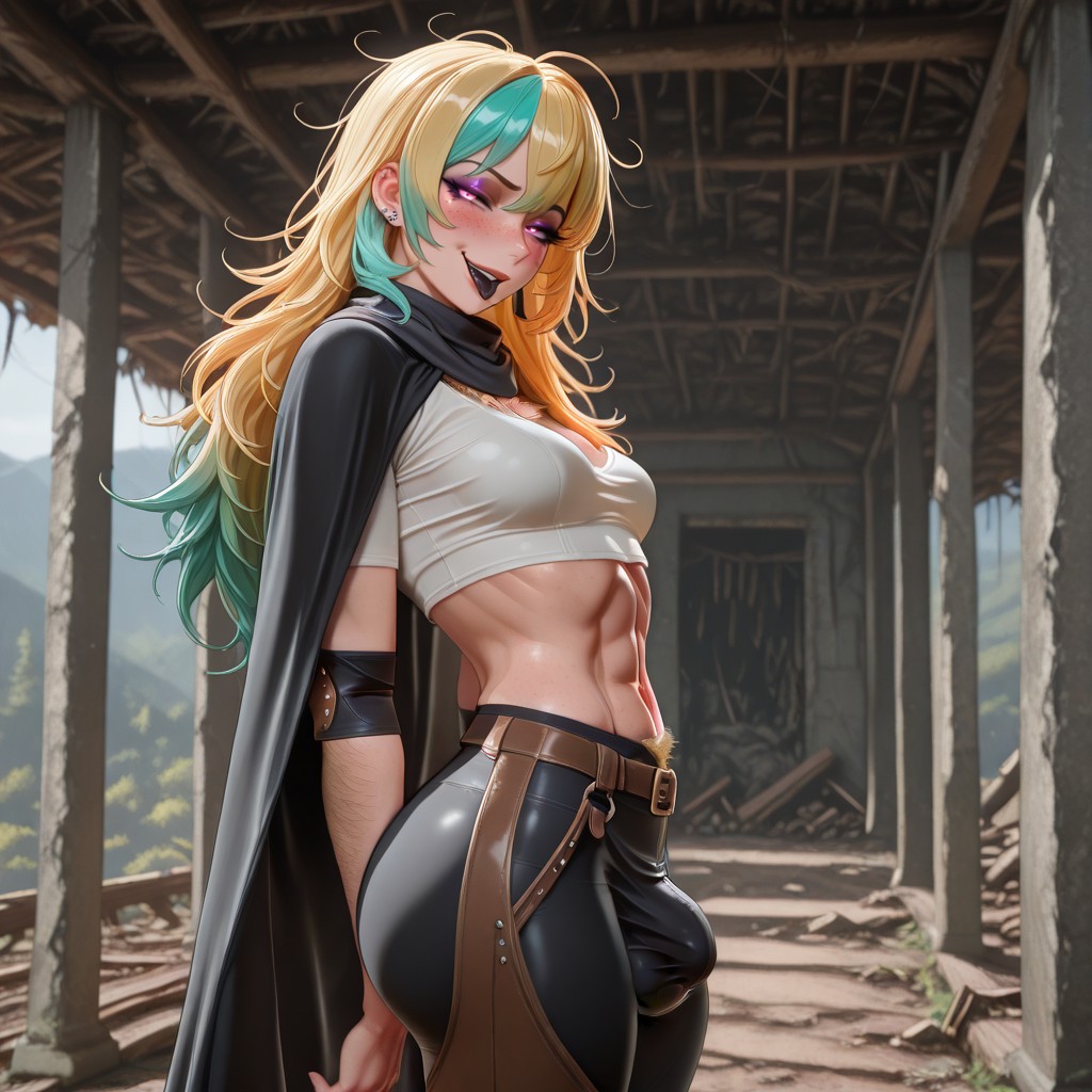 Futanari, Vue De Côté, Back Hair Porno IA Hentai