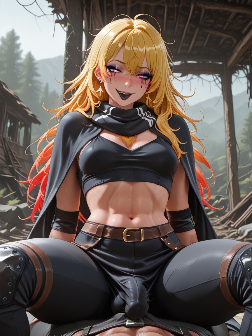 Rear View, Small Breasts, Ruins Hentai AI Porn