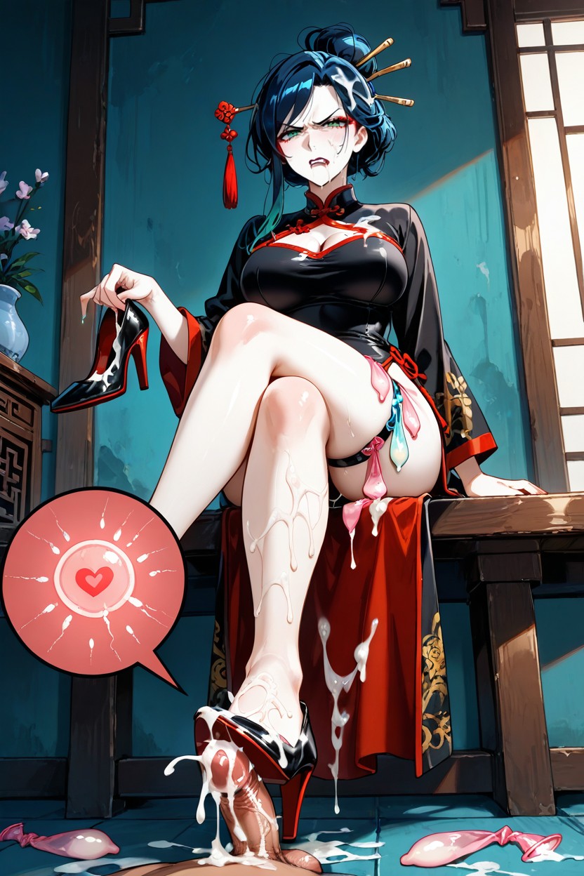 Fertilization X-ray, Used Condom Waistband, Clothes In Semen Hentai AI Porn