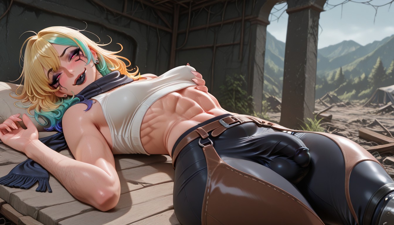 Knee Pads, Abs, Small Hentai AI Porn