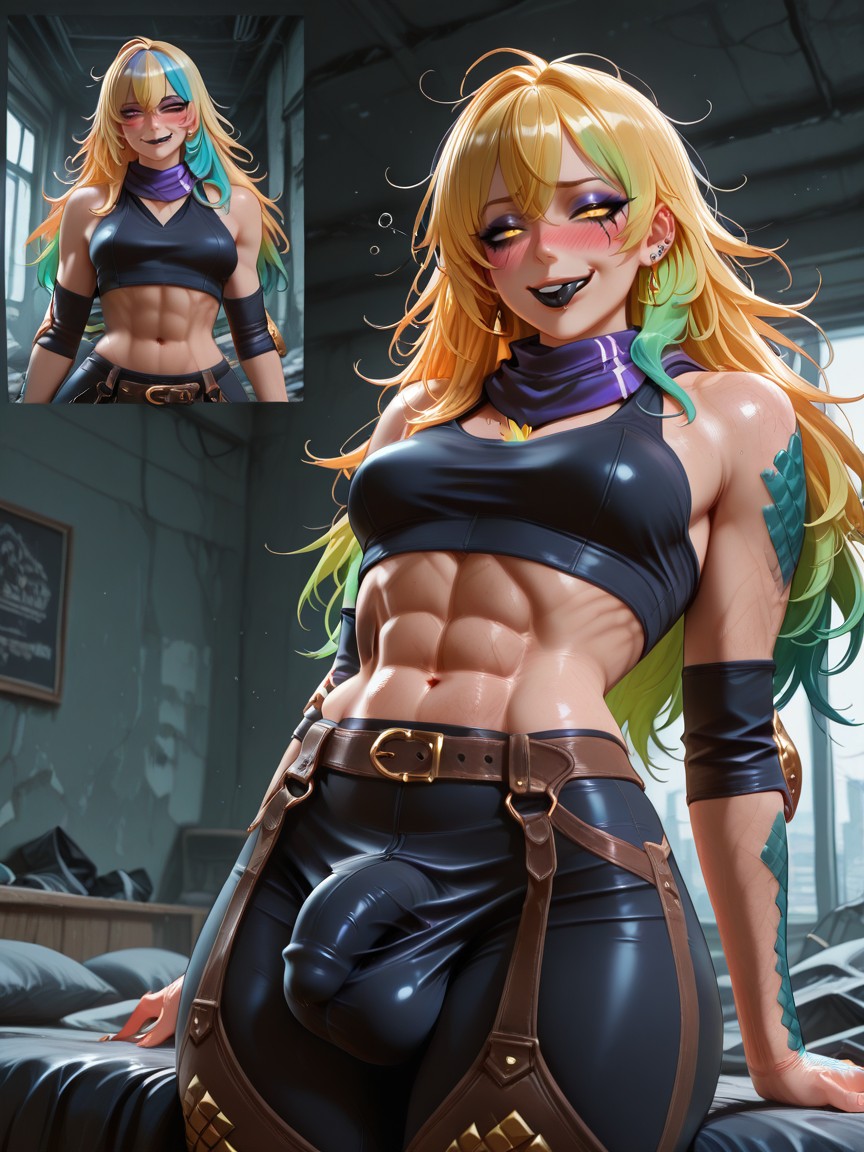 18+, Abandoned City, Small Breasts Hentai AI Porn
