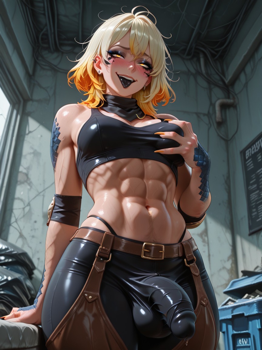 Many Piercings, Abandoned City, Messy Apartment Hentai KI Porno