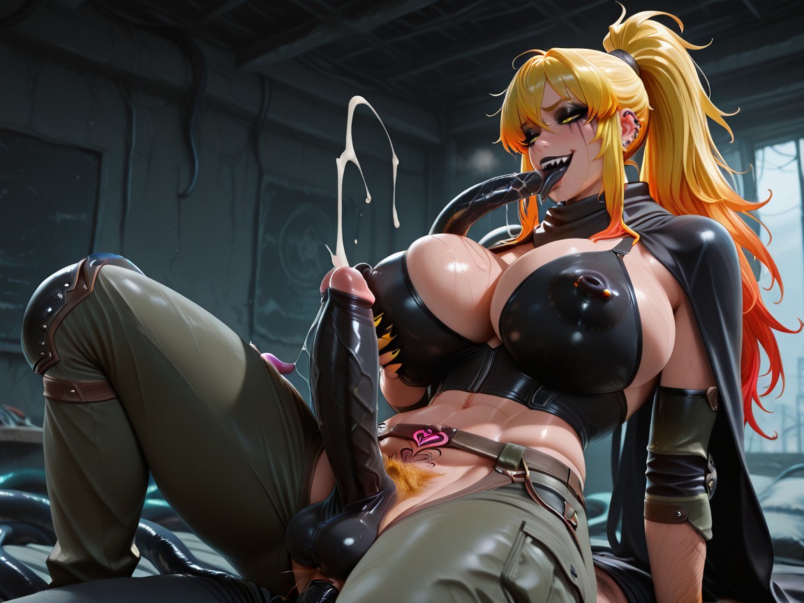 Small, Black Tongue, Black Pussy Hentai AI Porn