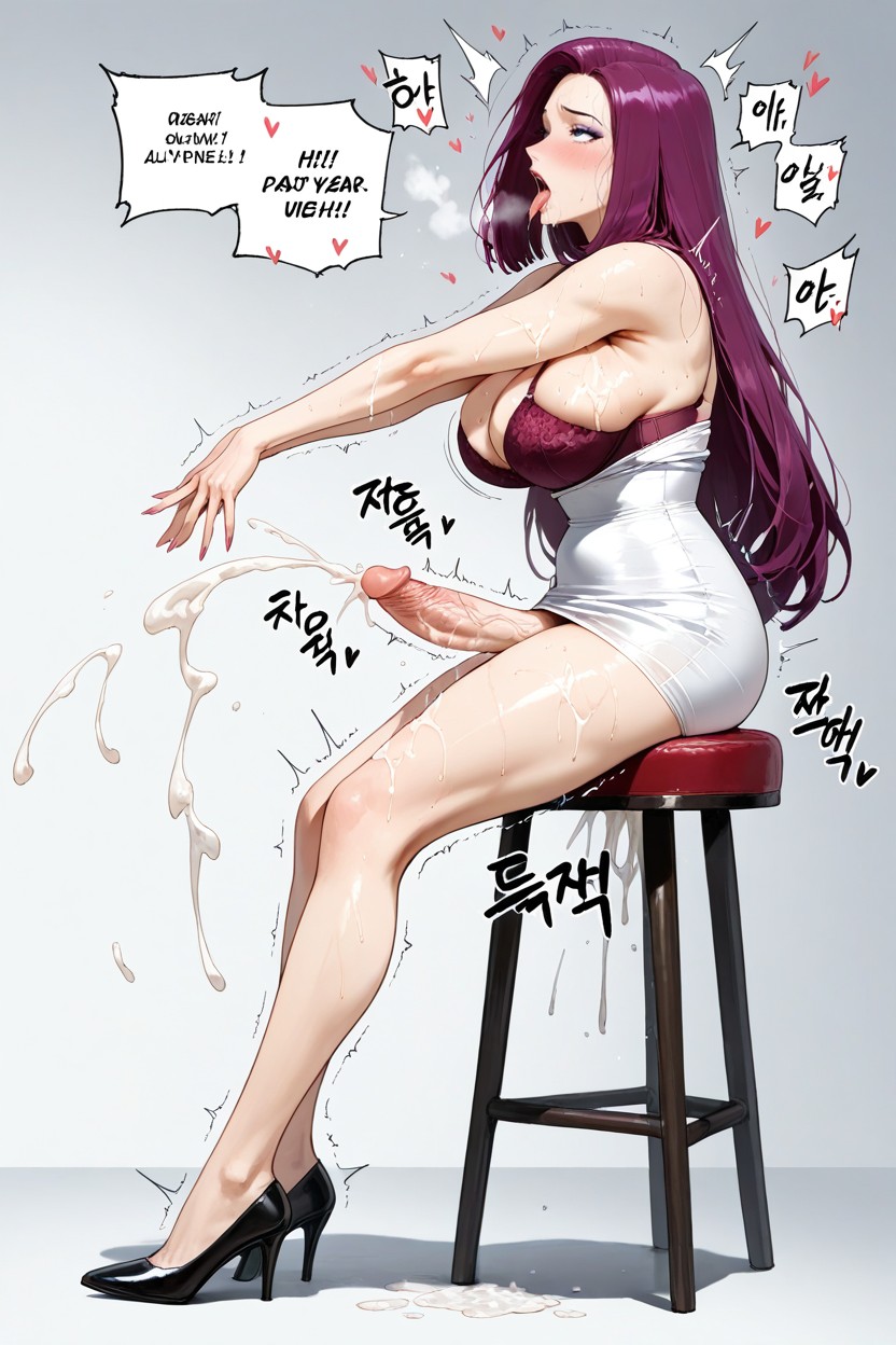 Hand On Legs, Naughty, Ahegao Hentai AI Porn