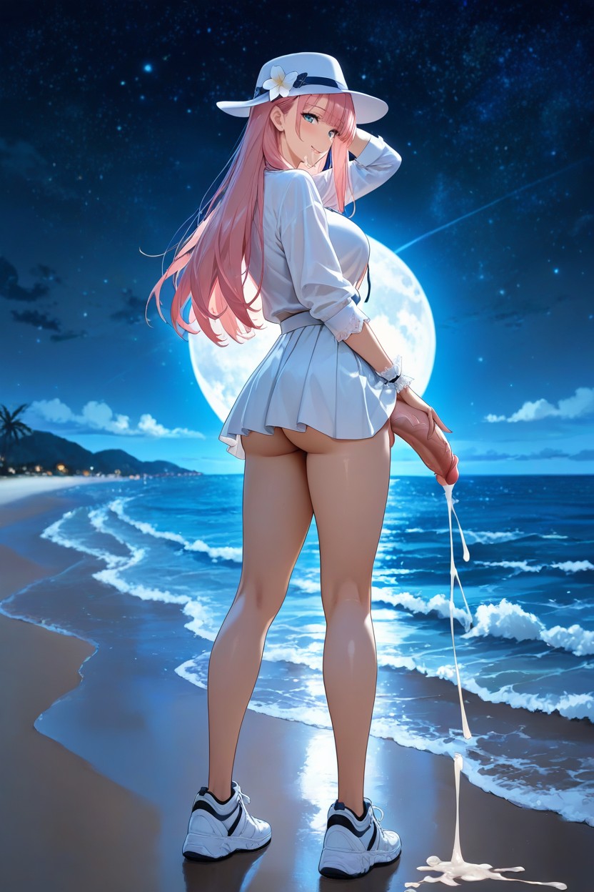 Side Face, Happy, Solo Hentai AI Porn