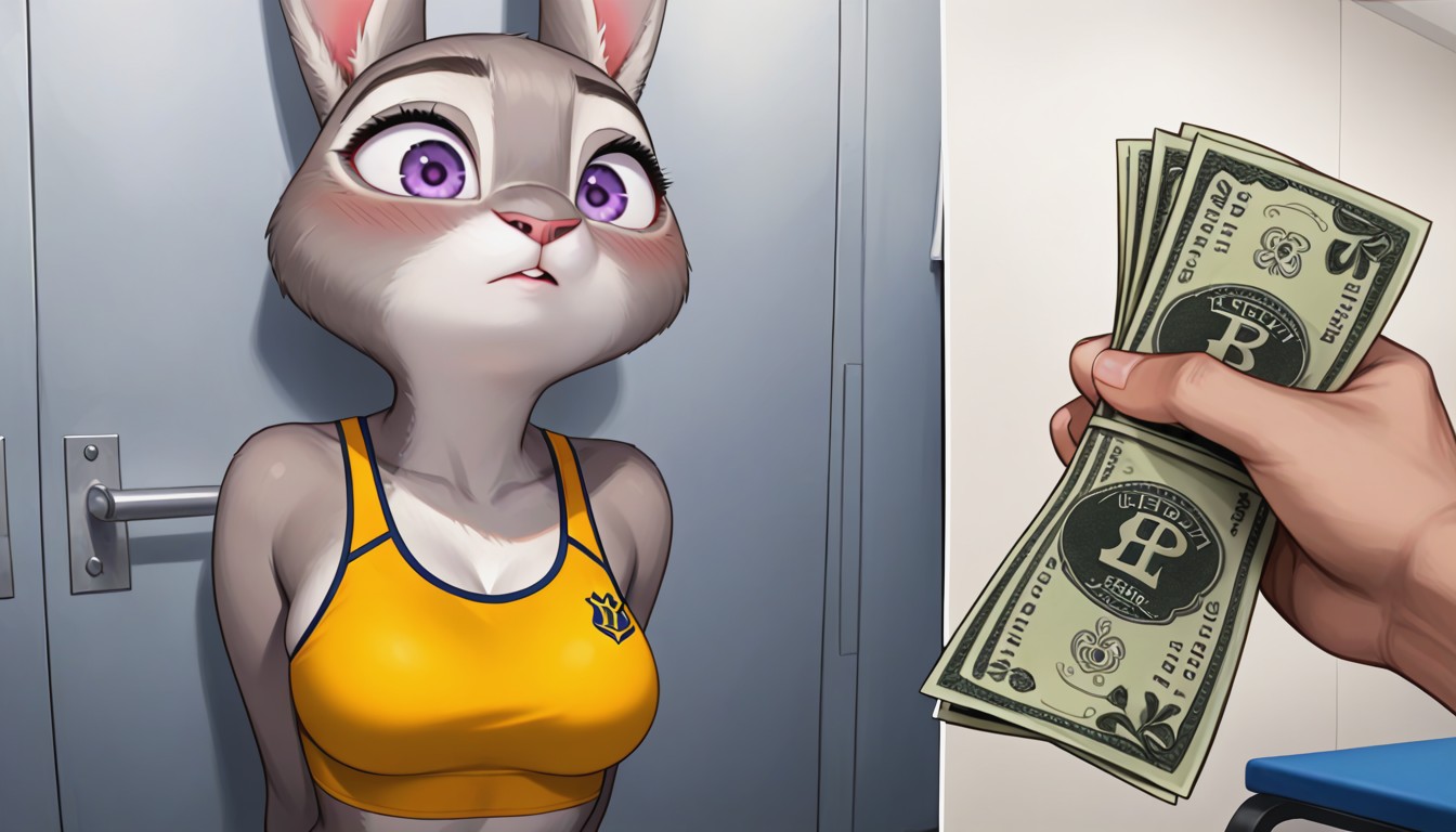 Arms Behind Back, Gym, Perfect Eyes Hentai AI Porn