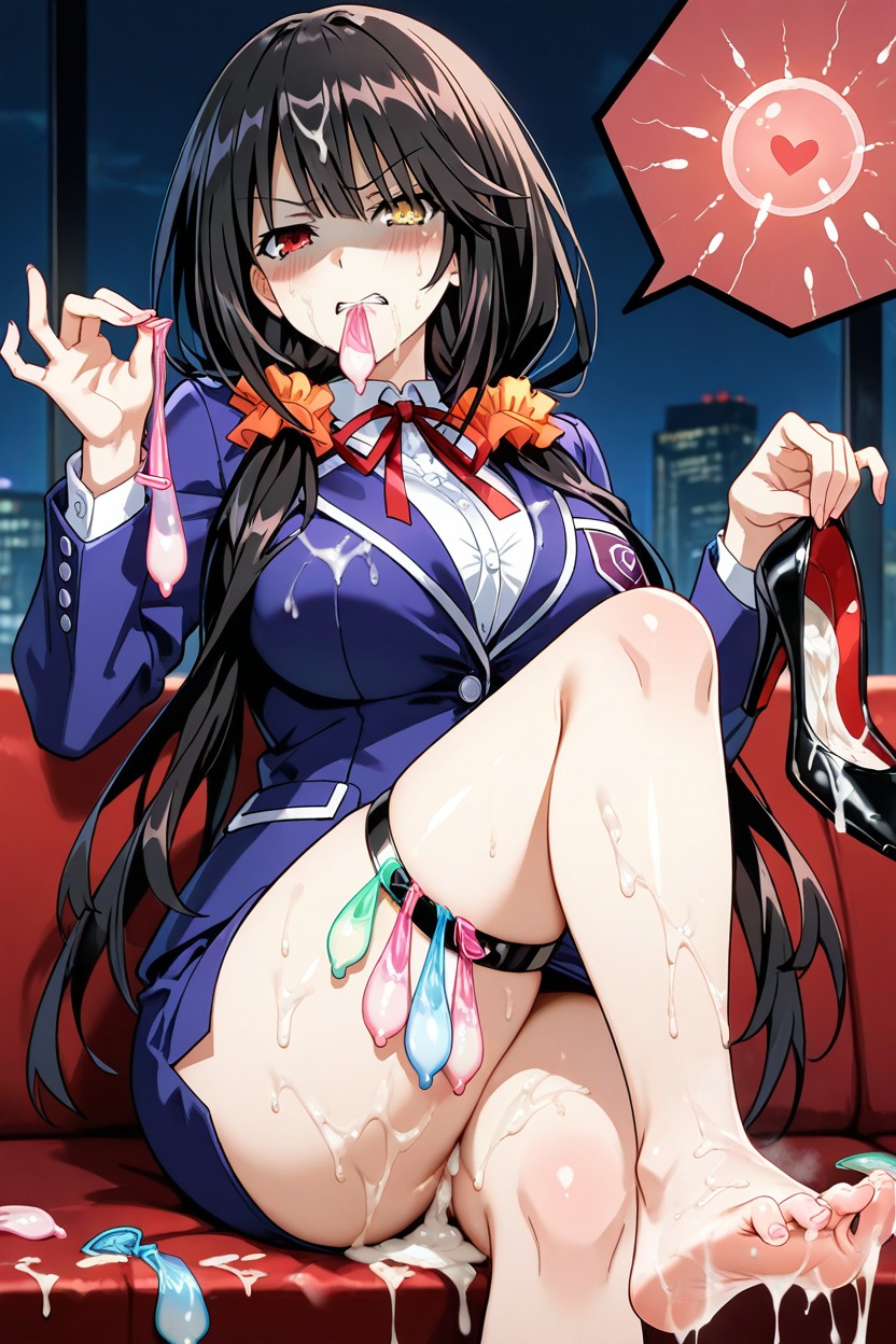 25+, Covered By Cum, Legs Crossed Hentai AI Porn