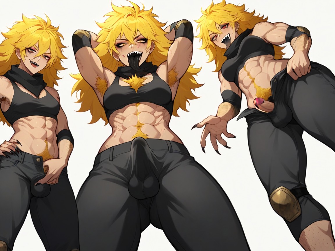 Crop Top, Fit, Hairy Limbs Hentai AI Porn
