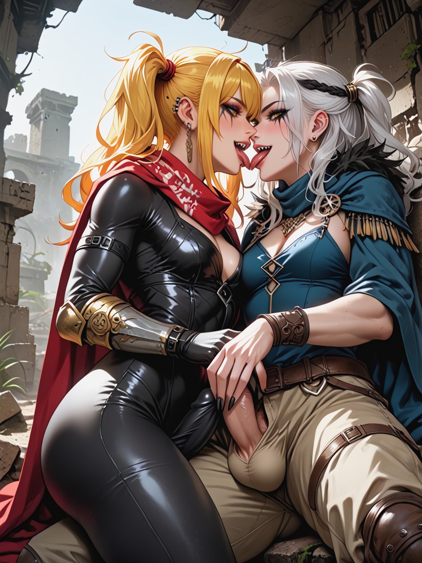 Chest Hair, Futanari, Tumbada Hentai IA