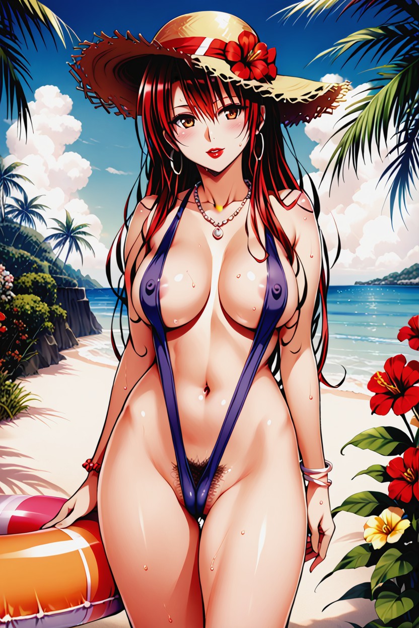Covered_nipples, Navel, Naughty Face Hentai AI Porn