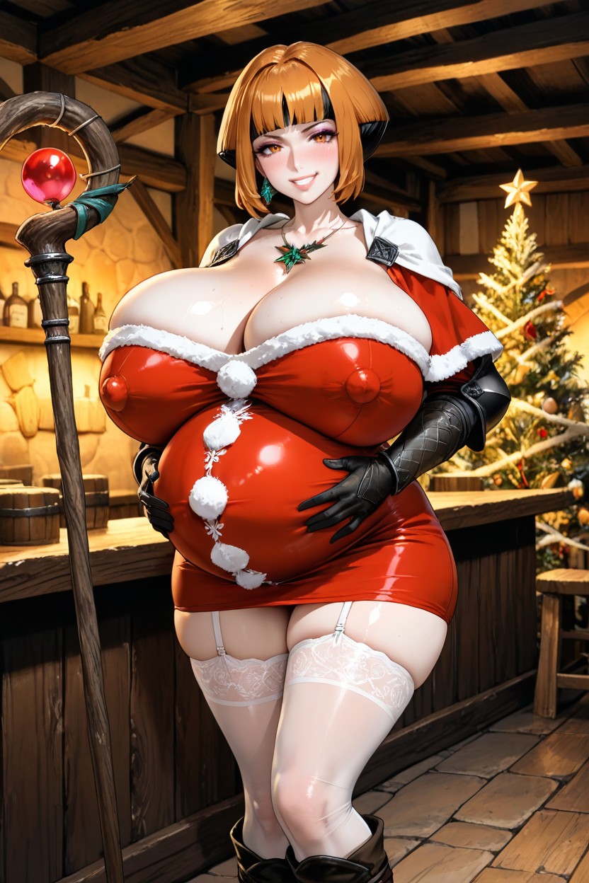 Puffy Lips, Armor, Female Gardenia Hentai AI Porn