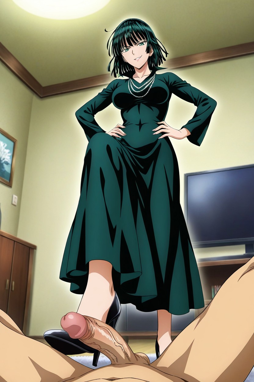 Skinny, Wearing Heels, Smirk Hentai AI Porn