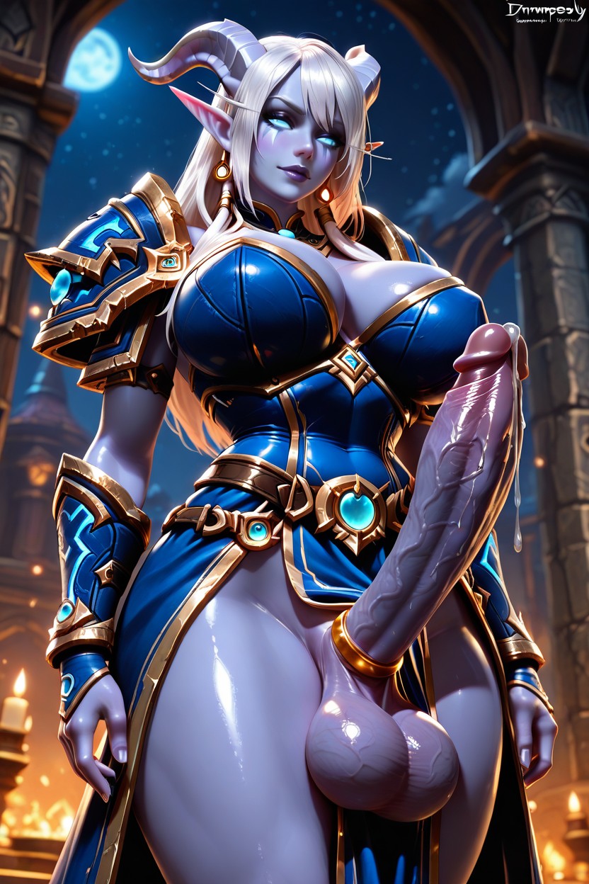 Casting A Spell, Tall, World Of Warcraft Armor Hentai IA