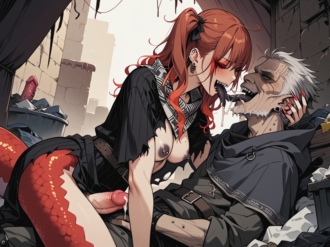 Garbage, Spiked Cock, Back Hair Hentai AI Porn