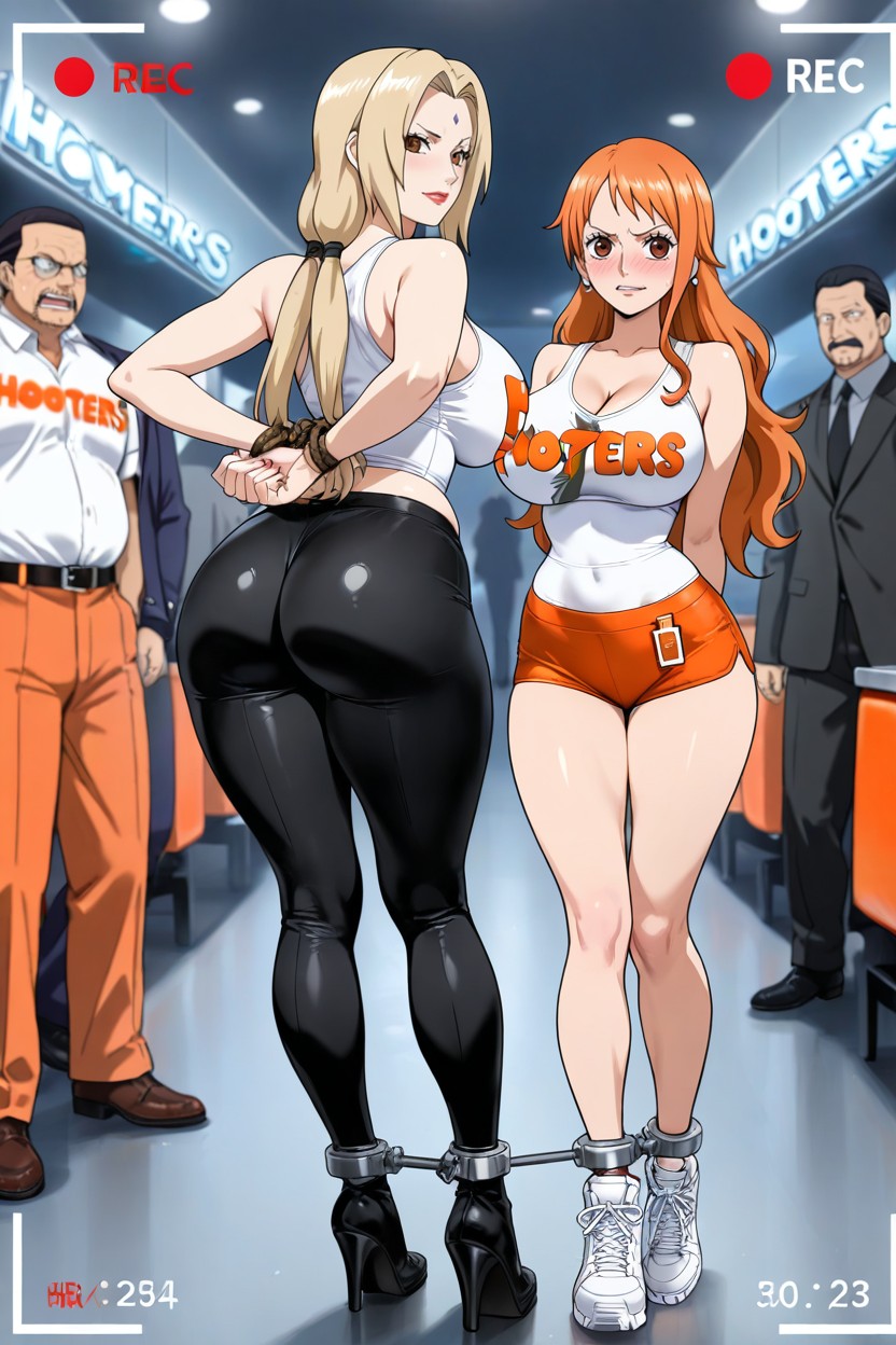 Old Mans Taking Pictures, Standing, Tsunade From Naruto Hentai AI Porn