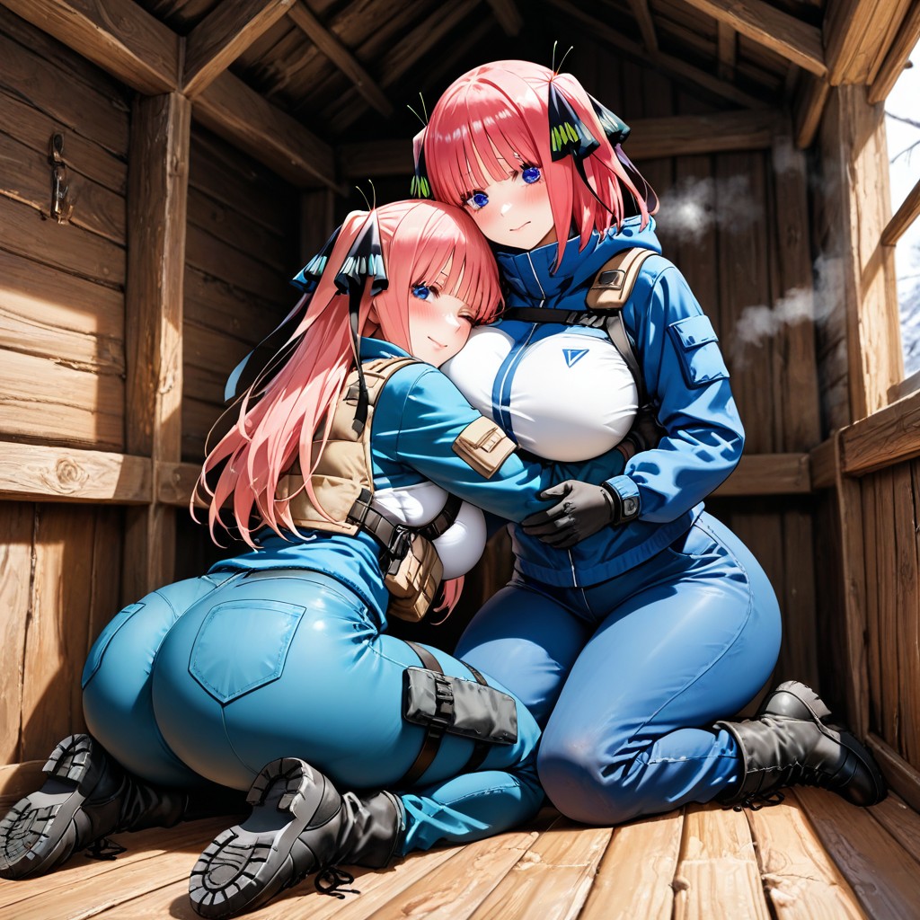 Shivering Visible, Long Hair, Interior Hentai AI Porn