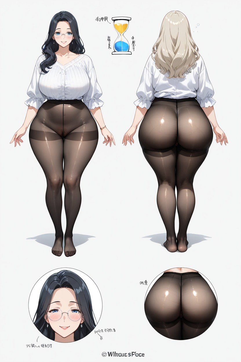 Professional Reference, Two Views, Spread Leg Hentai AI Porn