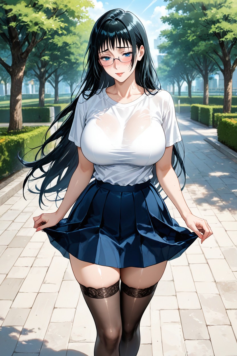 Shy, Schoolskirt, Freckles Hentai AI Porn
