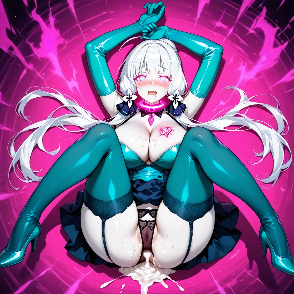 25+, Pink Glowing Eyes, Legs Up Hentai AI Porn