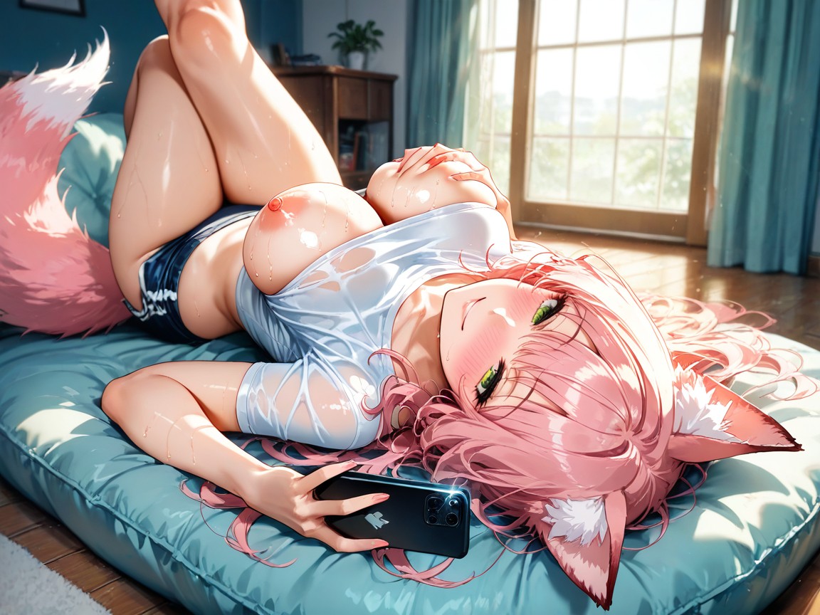 Knees, Green Eyes, Amazing Quality Hentai AI Porn