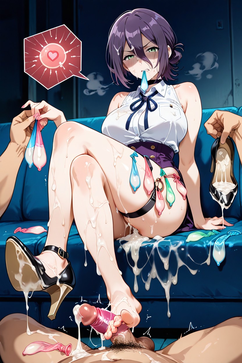 Shaded Face, Skinny, Style Anime Hentai AI Porn