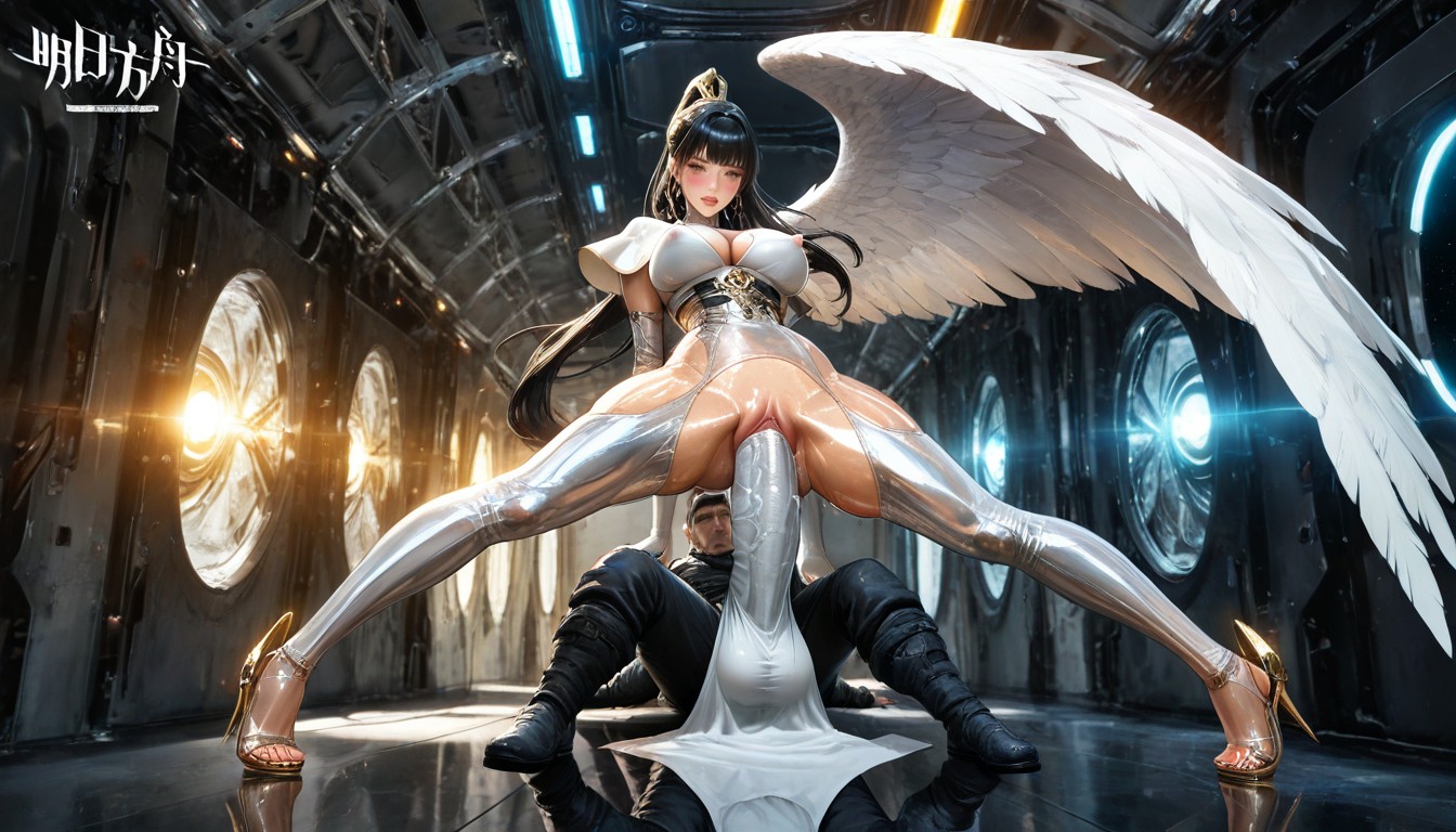 Perfect Eyes, Gigantic Window, Long Flowing Sheer Waist Sash Attached To Buckles And Straps Hentai AI Porn