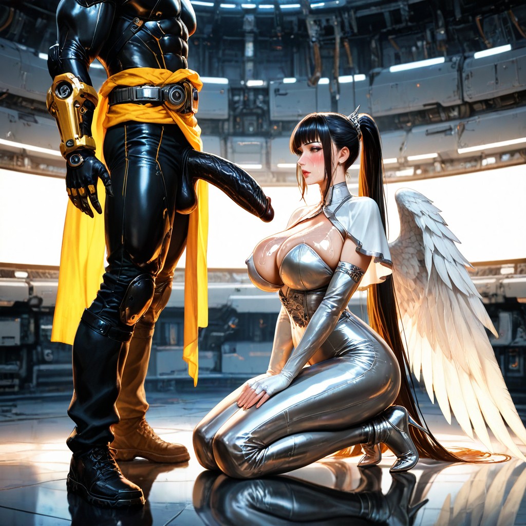 Warm Lighting Colour Tones, Massive Eyes, Realistic Hentai AI Porn