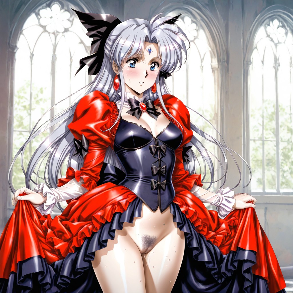 Medium Ass, Aristocratic Attire, Embarrassed Hentai AI Porn