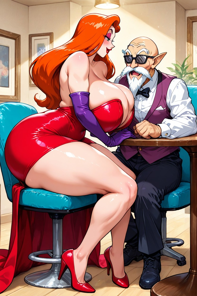 Perfect Body, Ultra Gigantic Ass, Muscular Muten Roshi Hentai AI Porn