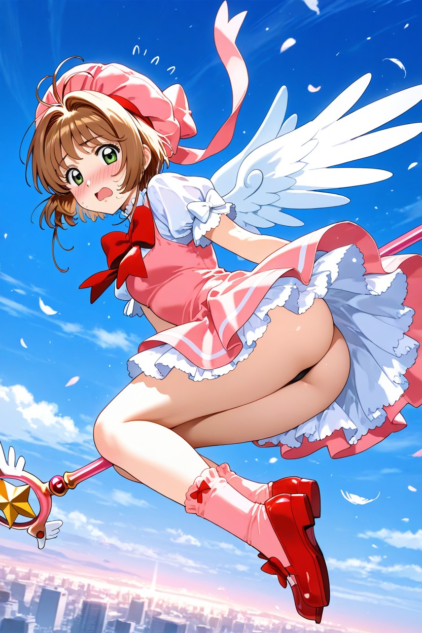 Shy, Large Wind Gust, Ass Focus Hentai AI Porn